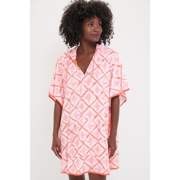TUCKERNUCK BEACH Coral Medallion Terrycloth Cabana Coverup Size XS/S NWT - Picture 1 of 4